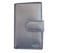 HGL - HGL Damenbörse mit Riegel und RV. RFID-Schutz echt Leder dunkelblau Blau