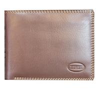 HGL - HGL Scheintasche mit Klappe, RFID-Schutz echt Leder braun Braun