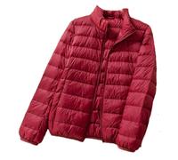 Hgvcfcv 12 Farben Frühling Winter Damen Mantel Koreanisch Casual Leichte Puffer Jacke Weiblich Kurze Parkerjacke Daunenjacke Damen, weinrot, 48