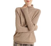 Hgvcfcv Frauen Rollkragen Merino Wolle Kaschmir Pullover Lange Ärmel Herbst Winter Pullover Frauen Stricken Pullover
