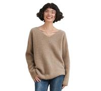 Hgvcfcv Herbst- Und Winter-Damen-Kaschmir-Strickhemd Mit V-Ausschnitt, Dicker, Warmer Slouchy-Pullover, Damen-Wollpullover