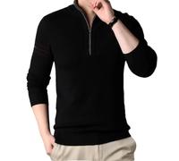 Hgvcfcv Herren-Wolle, Weich, Bequem, Reißverschluss-Design, Pullover Für Herren, Herbst, Winter, Warm
