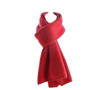 Hgvcfcv Kaschmir-Strickschal, einfarbig, für Damen oder Herren, Winterschal für Erwachsene, warm, dick, Wolle, für Kinder, rot, Adults 152CM