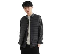 Hgvcfcv Modische Herren-Daunenweste, Mäntel, Herbst und Winter, lässig, ärmellos, leicht, Daunenweste, Mäntel für Herren, Schwarz , M