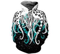Hgvoetty Unisex 3D Druck Hoodies Grafik Weltraum Pullover Kapuzen-Sweatshirts für Männer Frauen, a1, Large