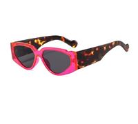 HHMRTYDG Fashion Steampunk Sunglasses Women Vintage Cat Eye Sunglasses Men Retro Shades Female Eyewear UV400 O640(C2 Purple-black)