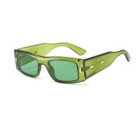 HHMRTYDG Vintage Square Contrast Color Sunglasses Women Shades UV400 Fashion Leopard Men Trending Punk