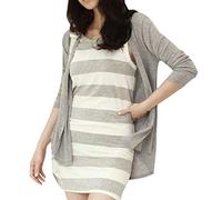 HHMY Leicht Sommerjacke Damen Cardigan Langarm Strick-Jacke Damen Strickcardigan Feinstrick-Strickmantel Elegant üBergangsjacke Vorne Offene Strickjacke Sommer DüNn Jacke Outwear