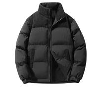 HHOZsafety Warme, wattierte Herren-Winterjacken aus Cord und Baumwolle, Daunenparka mit SteWarme, wattierte Herren-Winterjacken aus Cord und Baumwolle, Daunenparka mit Stehkragen, Thermojacke