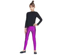hi!mom Latex-Leggings für Mädchen glänzend Wet-Look Kinderhose Lederimitat Kinder Mädchen Latex Oberschenkelhose Metallic Hose in Trendigen Farben Leggings Voller Länge Bunte Hosen 2-13 Jahre