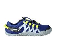 HI-TEC - Barfußschuhe Kinder Abyss Junior | Barfuss Schuhe Kinder Bergsteigen, Wandern | Respektvolle, Bequeme, Minimalistische Schuhe | Leicht, Atmungsaktiv und Flexibel | Marino/Lima, 34