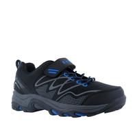 Wanderschuh HI-TEC "Blackout Low Jr", Kinder, Gr. 28, schwarz (schwarz, blau), Obermaterial: 100% Synthetik synthetic., Schuhe Wanderschuh (51684418-28) schwarz, blau