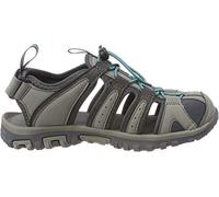 Hi-Tec Cove Sandal, Damen Sandalen Trekking- & Wanderschuhe, Grau (Charcoal/Tile Blue), 38 EU