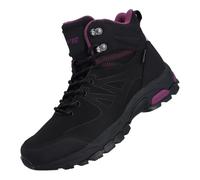 Wanderschuh HI-TEC "Hi-Tec Stiefel Jackdaw Mid Wp Frauen", Damen, Gr. 42, Normalschaft, schwarz, burgunderrot, Obermaterial: 56% Textil, 44% Synthetik Futter: 100% Textil Innensohle: 90% EVA/10% Texti