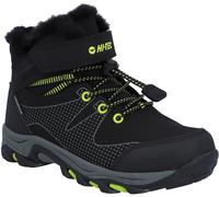 Hi-Tec Wanderschuhe Jackdaw Mid WP JR (wasserdicht) schwarz/lime Kinder, Größe Euro (US) 35 (4)