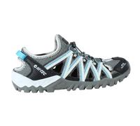 HI-TEC NARVAL Damen-Sandalen, rutschfest, Wandern, Trekking und Strand, schnelltrocknend, verstellbar, Grau / Schwarz (Aquarius), 42 EU