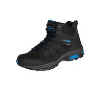 Hi-Tec Wanderschuhe Raven Mid WP (waterproof/wasserdicht) schwarz/blau Herren, Größe Euro (US) 45 (12)