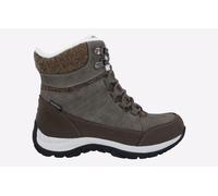 Outdoorwinterstiefel HI-TEC "RIVA MID WATERPROOF", Damen, Gr. 37, grau (olive), Synthetik, Schuhe Schnürboots Winterboots, Winterstiefel, Snowboots, Winterschuhe, wasserdicht & gefüttert (69313823-37)