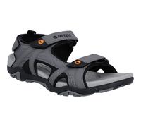 Sandale HI-TEC "Hi-Tec Sandalen Crater", Herren, Gr. 45, Normalschaft, stahlgrau, schwarz, orange, Synthetisch, Schuhe Sandale (26443213-45) stahlgrau, schwarz, orange