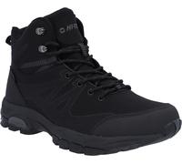 Wanderschuh HI-TEC "JACKDAW MID WP", Gr. 45, schwarz (schwarz, carbon grau), Textil, Synthetik, sportlich, Schuhe, wasserdicht (79489841-45) schwarz, carbon grau