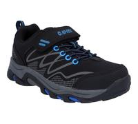 Hi-Tec Jungen Blackout Low Junior Trekking-& Wanderstiefel, Schwarz (Black/Blue 21), 34 EU