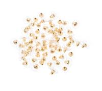 HIAKDOFT 600 Stück Selbstgemacht Ohrstecker Gummi Ohrstopper Ohrring Sicherheitsverschlüsse Ohrringzubehör für Schmuckherstellung Silber Gold