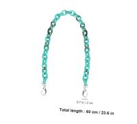 HIAKDOFT Acryl Kettenriemen für Handtaschen Abnehmbar mit Aluminiumlegierungs schnallen Leicht und Robust DIY Ersatz für Kleine Tote Bags und Clutches Modisches Accessoire in Grün