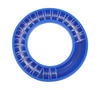 HIAKDOFT Plastik Bobbin Aufbewahrungsbox mit Gummiring Blaue Spulen Kompakter und Langlebiger Nähgarn Organizer für Stickerei und Nähmaschine Praktischer Spulenhalter für Einfache