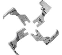 Hicello 4 Stück Nähfuß für industrielle Nähmaschinen, Stahl, mit Scharnier Reißverschlussfüße S518N P36LN P36N P363 für industrielle Einzelnähmaschinen mit hohem Schaft