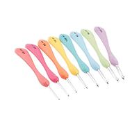 Hicello Häkelnadel Set 11 Stück 2-10mm Aluminium Anfänger Etui Zubehör | Aluminium,TPR-Griff,2-10mm,Etui,Maschenmarkierer,Nadeln,Anfänger,Geschenk