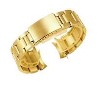 HiCycle2 Uhr Bnads Ersatz für Rolex Oysterquartz Datejust Armband Uhr Armband Männlich Antirust Solid Edelstahl gebogenen Schnittstelle Stahl Armband Edelstahl (Gold, 20mm)