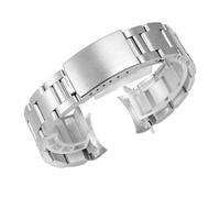 HiCycle2 Uhr Bnads Ersatz für Rolex Oysterquartz Datejust Armband Uhr Armband Männlich Antirust Solid Edelstahl gebogenen Schnittstelle Stahl Armband Edelstahl (Silber, 20mm)
