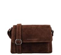 Hide & Stitches Suede Shoulderbag dark brown
