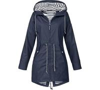 HIFI7 Damen Leichte Wasserdichte Regenjacke Regenmantel Mit Kapuze Wasserdicht Windbreaker Übergangsjacke Atmungsaktiv Mantel…