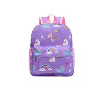 Hifot Einhorn Rucksack Mädchen, Mini Kinderrucksack mit Brustgurt, Tagesrucksack Taschen Doppel Schultertasche Einhörner Geschenke für Kleine Mädchen