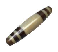 HIFRQVVC Tibetischer Achat-Dzi-Perlen-Anhänger, Anhänger aus Dzi-Perlen mit Gewinde, natürlicher Achat, Fotofarbe, 5,7 cm x 1,2 cm, for Männer und Frauen