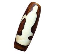 HIFRQVVC Tibetischer Achat-Dzi-Perlen-Anhänger, Guanyin Sechs Zeichen Wahrheit Dzi Perle Anhänger Natürlicher Achat 3,8 cm X 1,3 cm