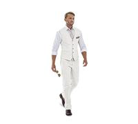 High-End Suits Ivory 2-Piece Slim Fit Wedding Suit Groomsmen Tuxedos Summer Linen Casual Suit für Männer