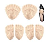 High Heel Pads - rutschfeste, weiche Entlastungspads, 4 Paar High Heels, Schuhgriff-Einsätze, für Frauen, Bräute, Büro, Wandern, Reisen, Hochzeit, Tanzen, Dating, Party