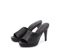 High-Heel-Pantolette, Damen, Gr. 36, schwarz, Obermaterial: 100% Lederimitat. Decksohle: 100% Lederimitat. Futter: 100% Lederimitat. Laufsohle: 100% Synthetik, LASCANA BELLE AFFAIRE, unifarben, Schuhe