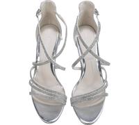 High-Heel-Pumps BUFFALO "Buffalo Damen Buffalo Makai 2 Vegan Nappa", Damen, Gr. 36, silber, Kunstfaser, unifarben, Schuhe (52567612-36) silber