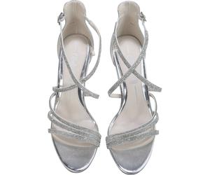 High-Heel-Pumps BUFFALO "Buffalo Damen Buffalo Makai 2 Vegan Nappa", Damen, Gr. 40, silber, Kunstfaser, unifarben, Schuhe (52567612-40) silber