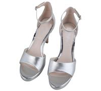 High-Heel-Pumps BUFFALO "Buffalo Damen Buffalo Ronja Vegan Nappa", Damen, Gr. 40, silber, Kunstfaser, unifarben, Schuhe (67406018-40) silber