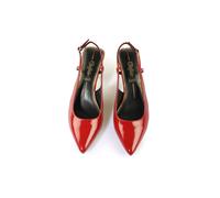 High-Heel-Pumps BUFFALO "Buffalo Sling Back- Vegan Patent", Damen, Gr. 41, rot, Kunstfaser, unifarben, Schuhe (10654066-41) rot