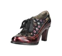 High-Heel-Pumps LAURA VITA "LAURA VITA Pumps Leder/Textil", Damen, Gr. 40, rot (schwarz kombi), Leder, Textil, Schuhe (90630617-40) schwarz kombi