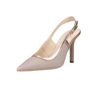 High-Heel-Pumps NERO GIARDINI "Nero Giardini Pumps Leder/Textil", Damen, Gr. 40, beige, Leder, Textil, Schuhe (66215512-40) beige