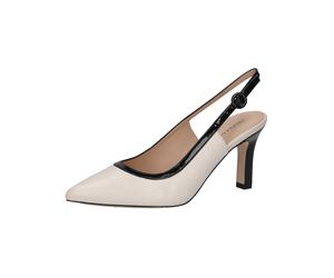 High-Heel-Pumps PETER KAISER "Peter Kaiser Pumps Leder", Damen, Gr. 36, beige, schwarz, Leder, Schuhe (16812317-36) beige, schwarz