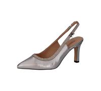 High-Heel-Pumps PETER KAISER "Peter Kaiser Pumps Leder", Damen, Gr. 38,5, silber, Leder, Schuhe (25384707-38,5) silber