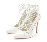 High-Heel-Pumps "Stiletto Pump mit Cut-Outs", Damen, Gr. 39, weiß, Obermaterial: 100% Polyurethan. Decksohle: 100% Lederimitat. Futter: 100% Polyurethan. Laufsohle: 100% Synthetik, LASCANA BELLE AFFAI