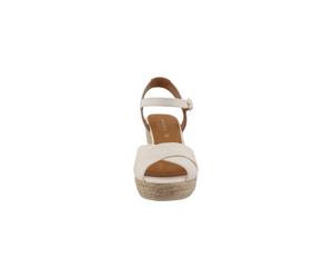 High-Heel-Pumps TOM TAILOR "Tom Tailor Heeled Sandals - Mules", Damen, Gr. 40, light cream, Polyester, Schuhe (20819005-40) light cream